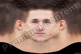 0010 Young man head premade texture 0010